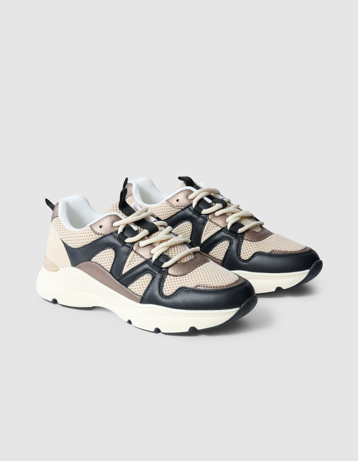 Casual Sneaker Sand/Schwarz SHOEBY SHOES