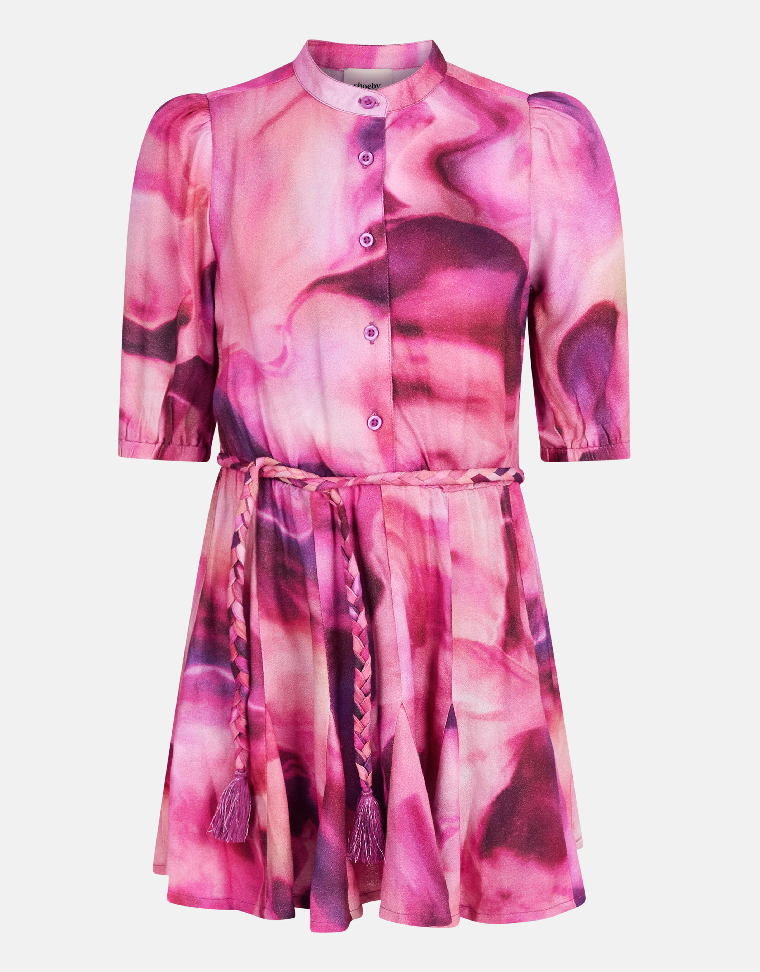 Tie Dye Print Kleid Pink von Nicolette SHOEBY GIRLS
