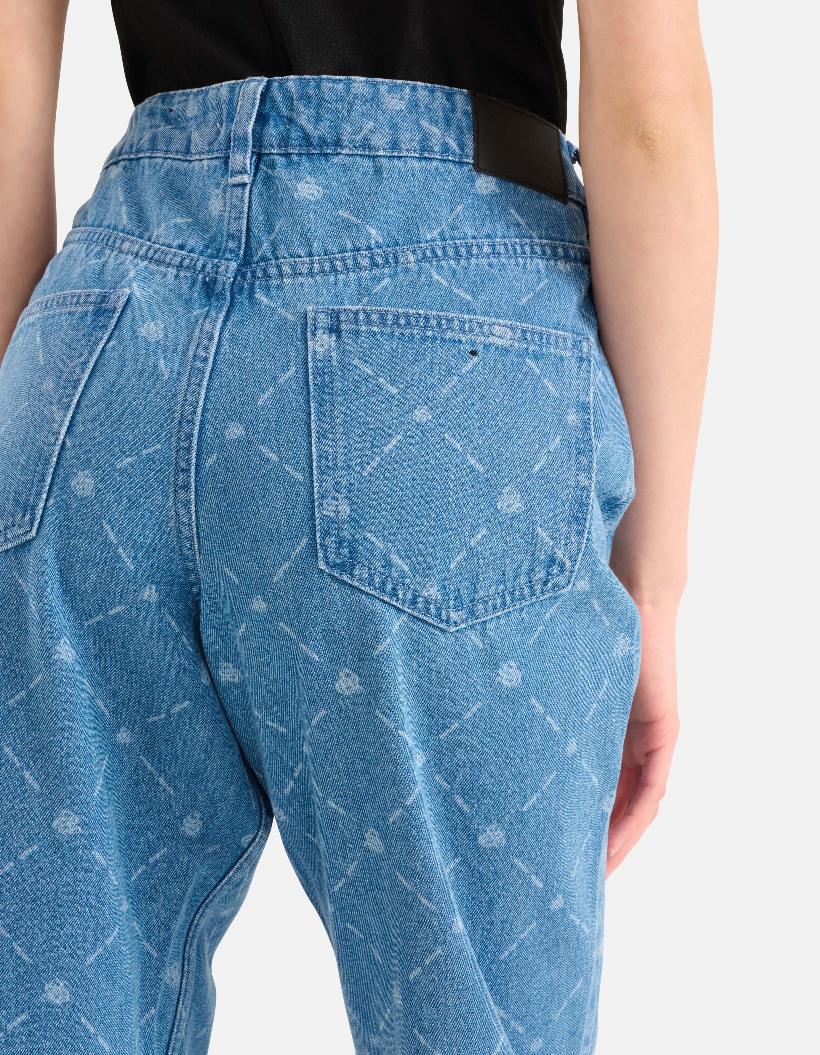 Bedruckte Straight Jeans Blau SHOEBY WOMEN