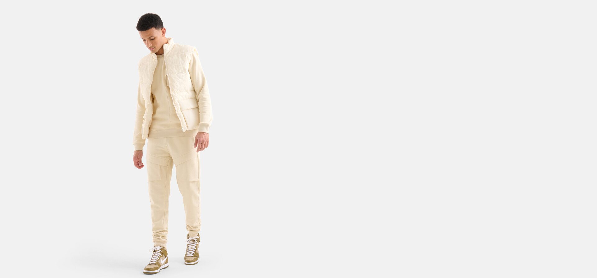 Cargo-Sweatpants Beige SHOEBY MEN