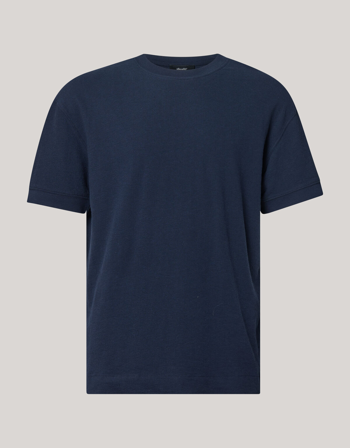 Slub Textur T-shirt Dunkelblau SHOEBY MEN