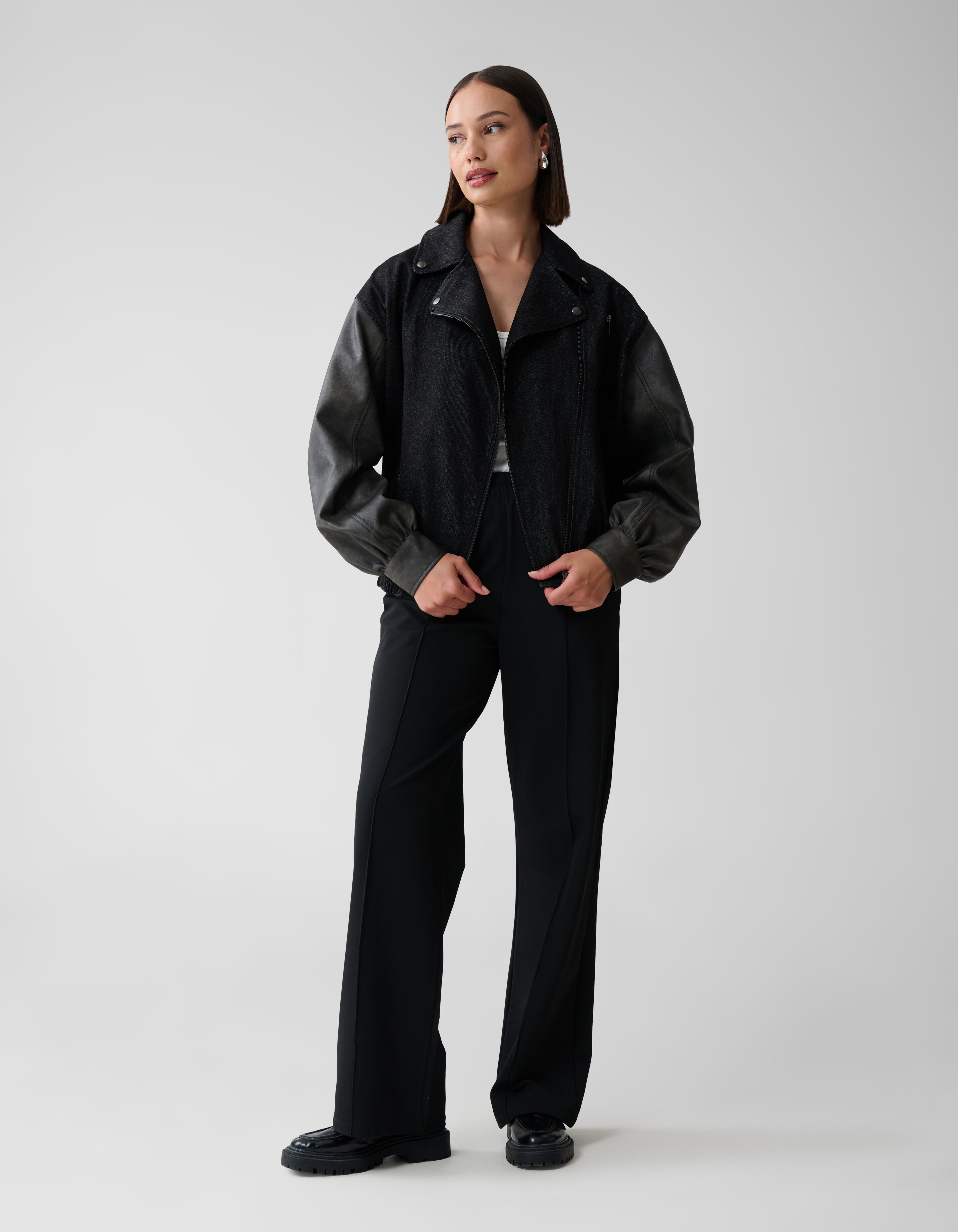 Denim Bomber Schwarz SHOEBY WOMEN