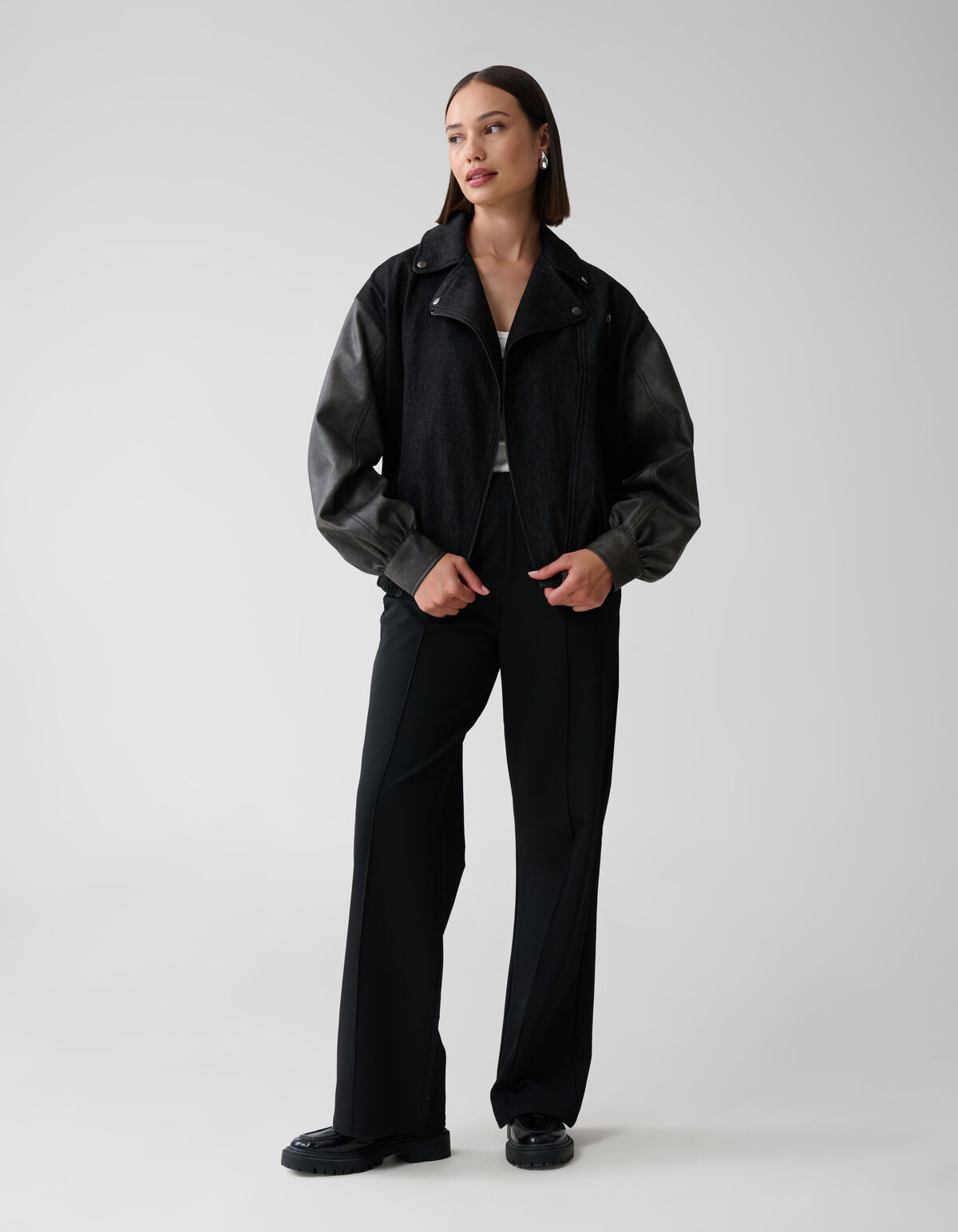Denim Bomber Schwarz SHOEBY WOMEN