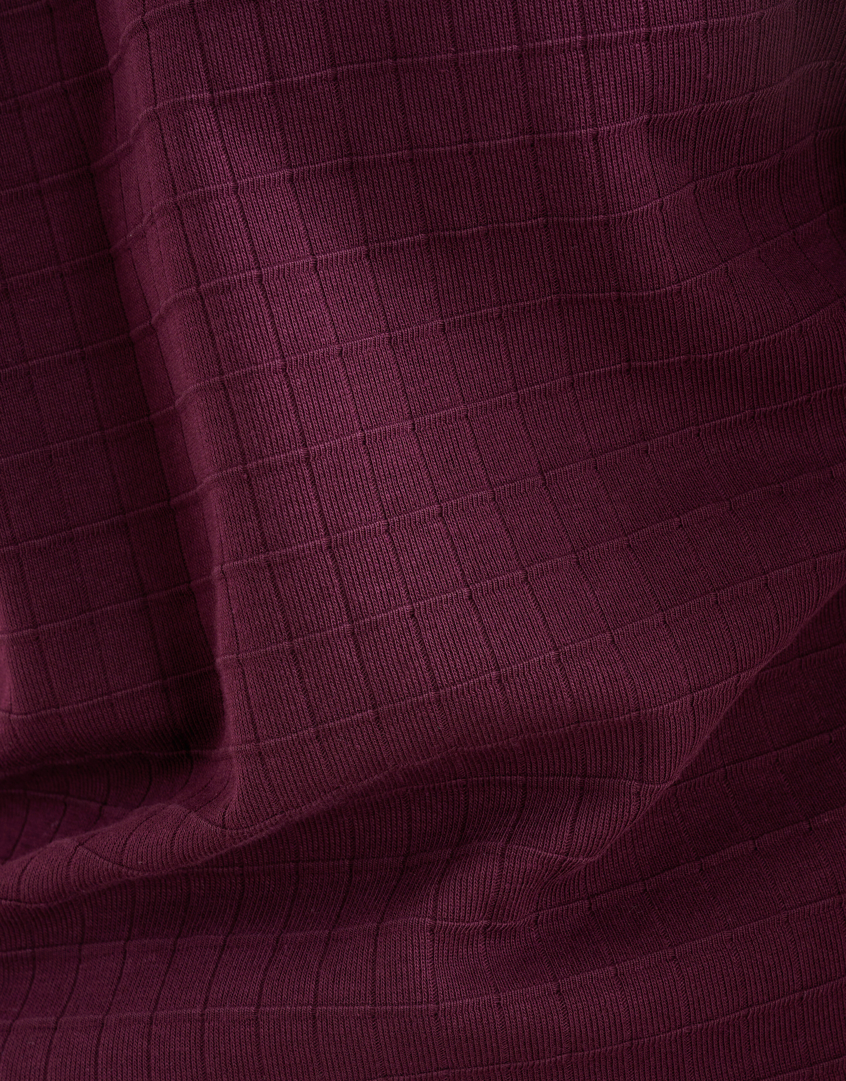 Structuur T-shirt Bordeaux SHOEBY MEN