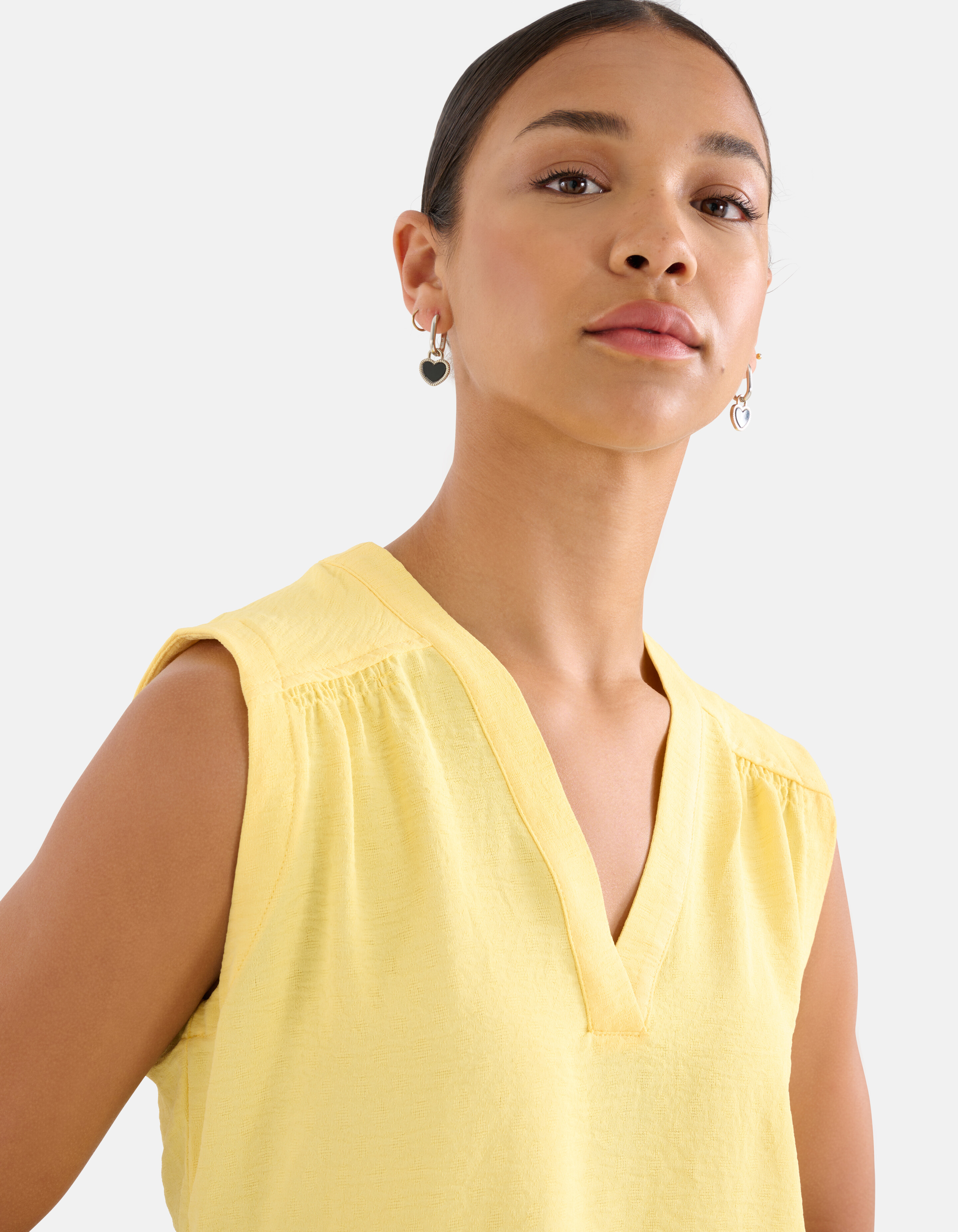 Jacquard-Top Gelb SHOEBY WOMEN