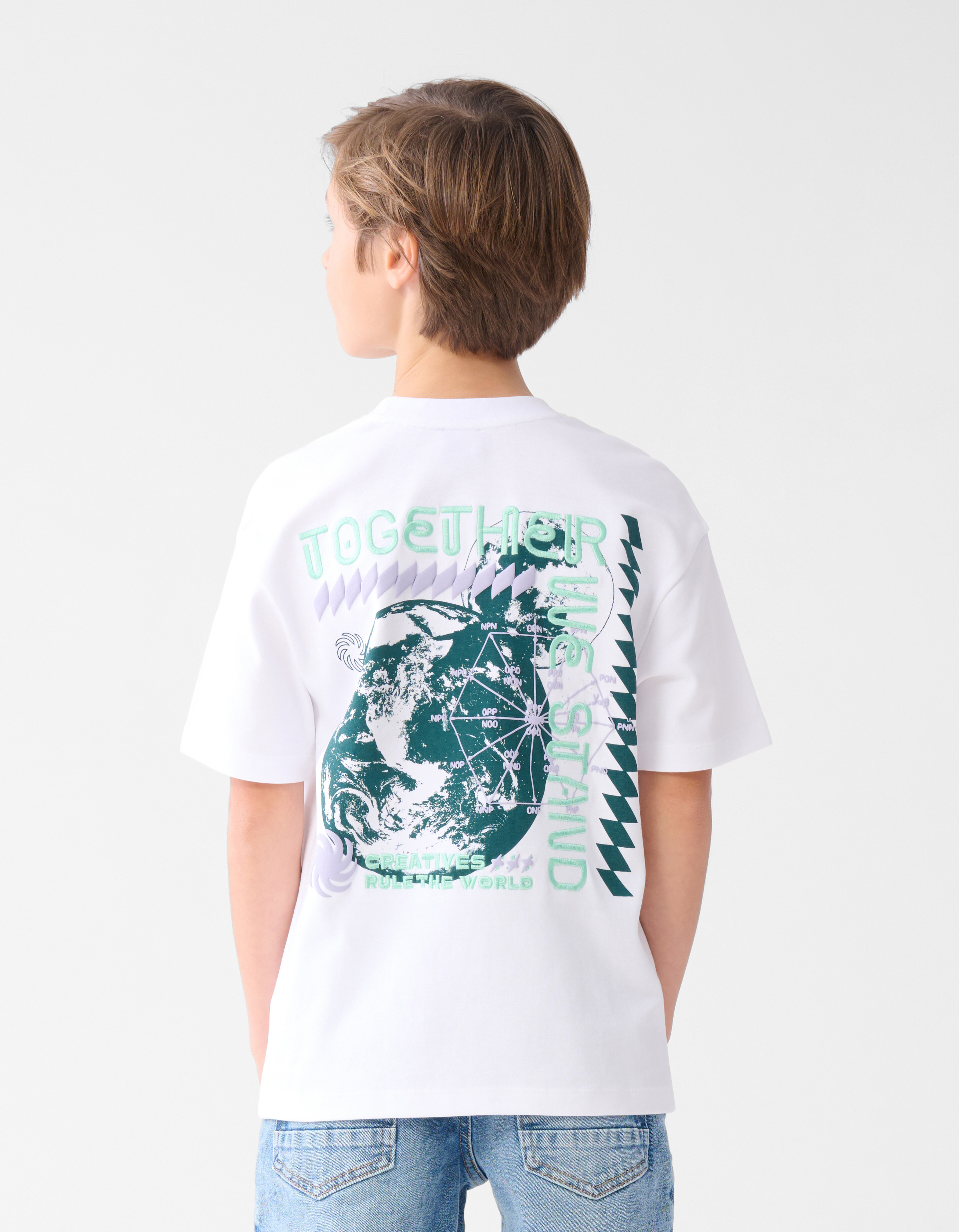Artwork T-shirt Weiß SHOEBY BOYS