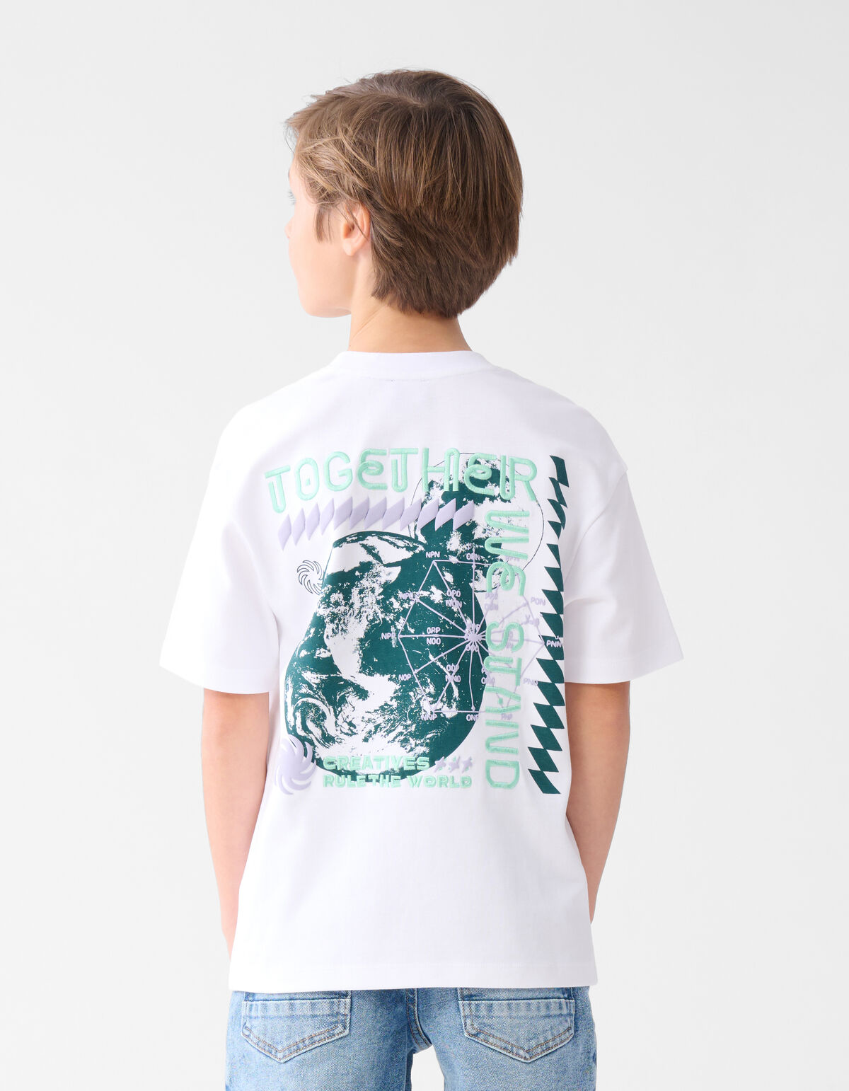 Artwork T-shirt Weiß SHOEBY BOYS
