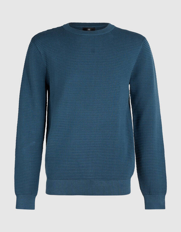 Gerippte Pullover Blau SHOEBY MEN
