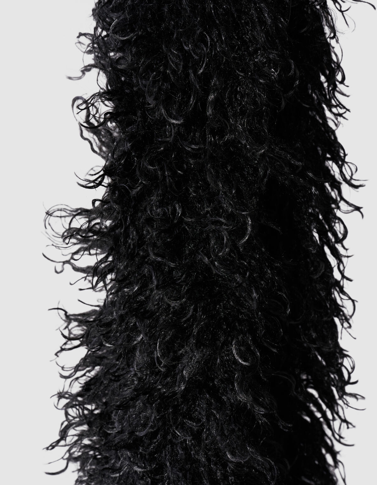 Hairy Faux Fur Schal Schwarz SHOEBY ACCESSOIRES
