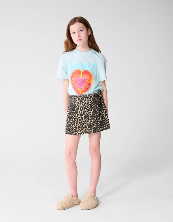 Radiate Artwork T-Shirt Hellblau SHOEBY GIRLS