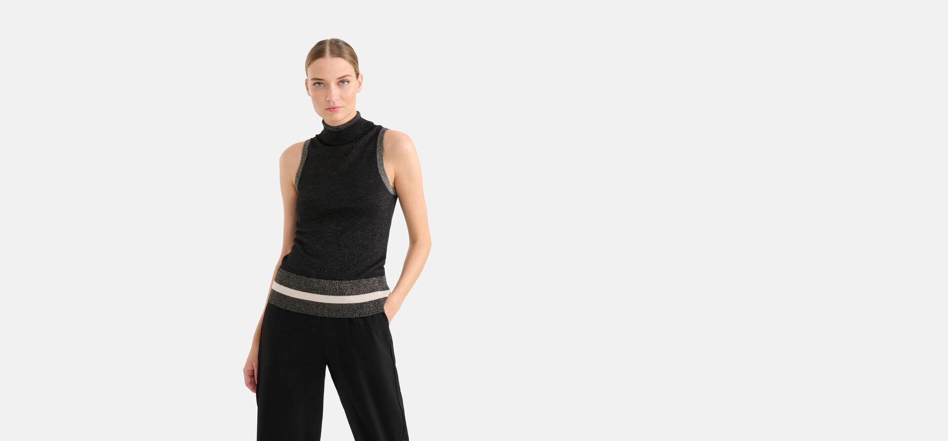 Colorblock Top Schwarz von Mieke SHOEBY WOMEN