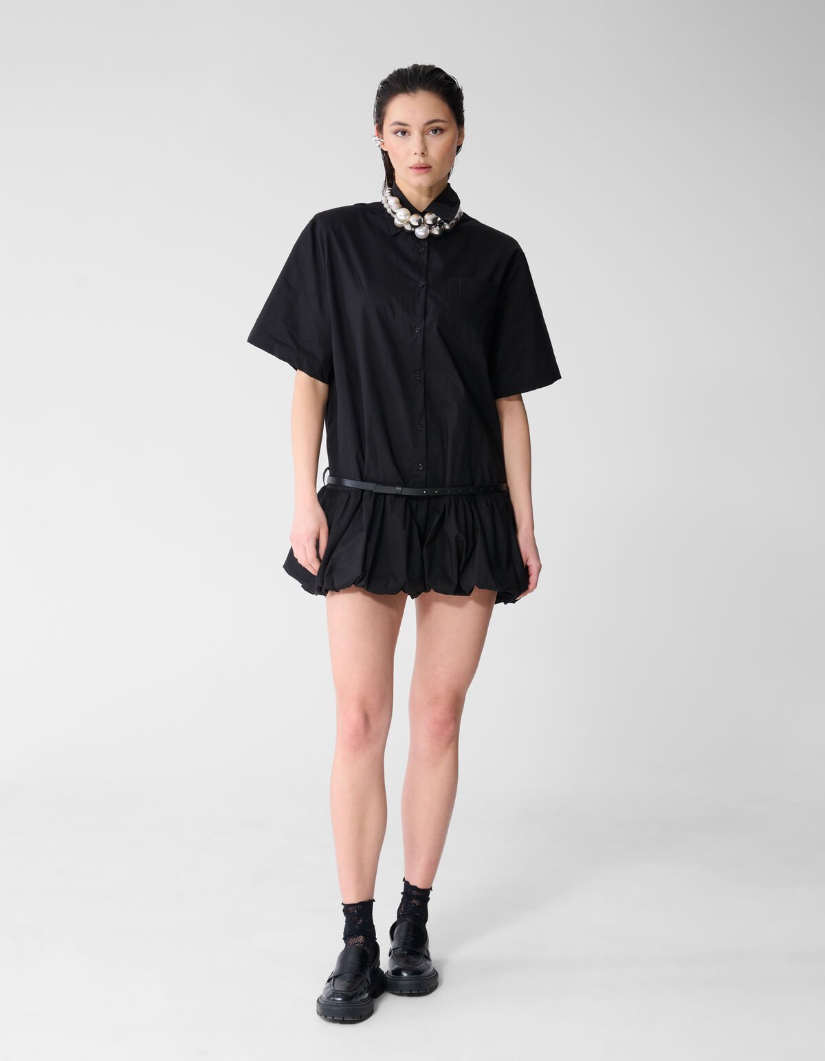 Oversized Ballon Mini Kleid Schwarz SHOEBY WOMEN