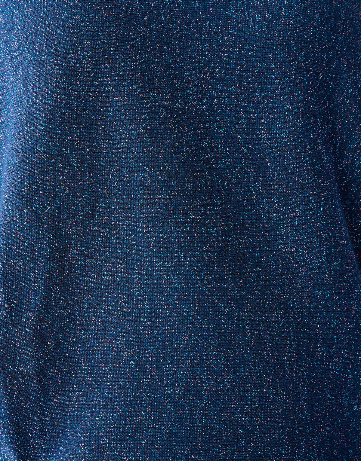 Glitzer Fledermaus&auml;rmel Pullover Blau SHOEBY WOMEN