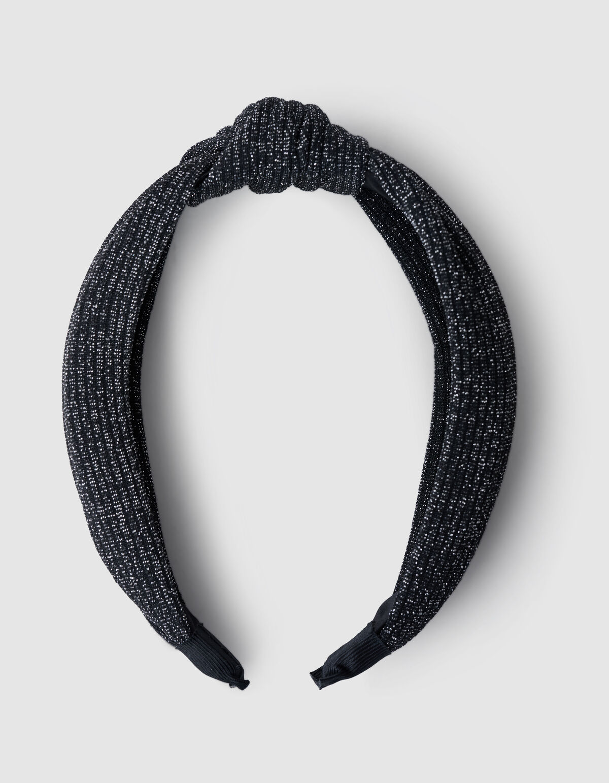 Glitzer-Knopf-Haarband Schwarz SHOEBY ACCESSOIRES