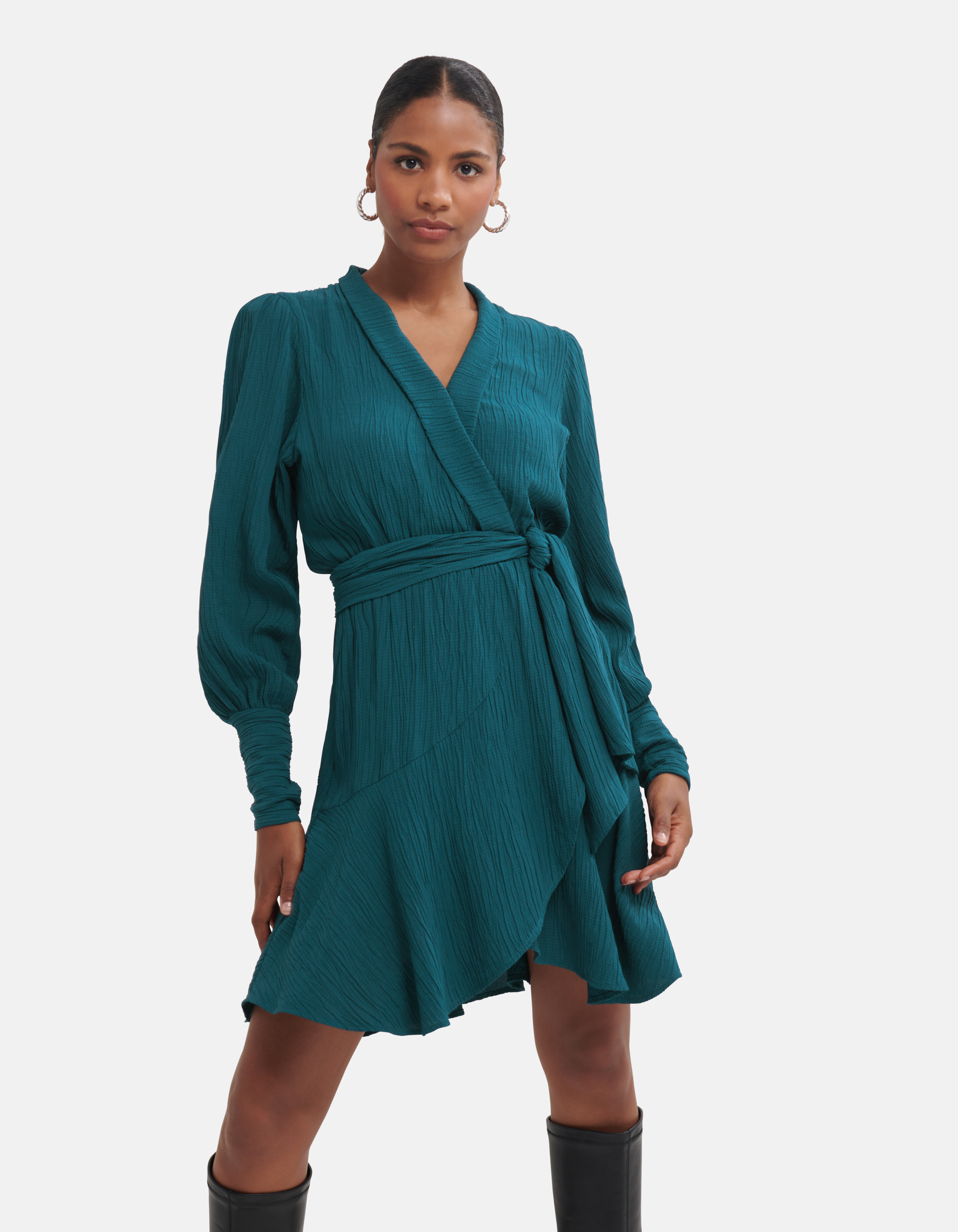 Crinkle-Kleid Blau von Fred SHOEBY WOMEN