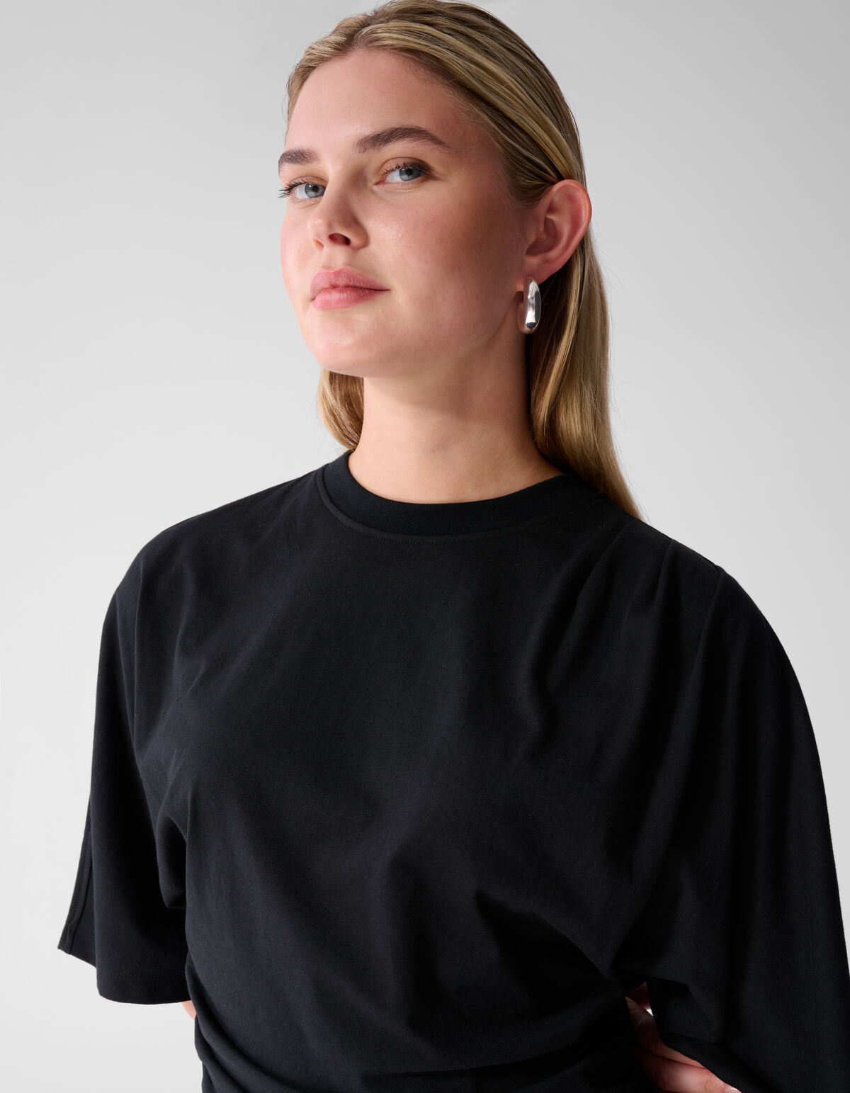 Drapiertes Top Schwarz SHOEBY WOMEN