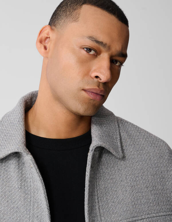 Wollmix-Jacke Grau SHOEBY MEN