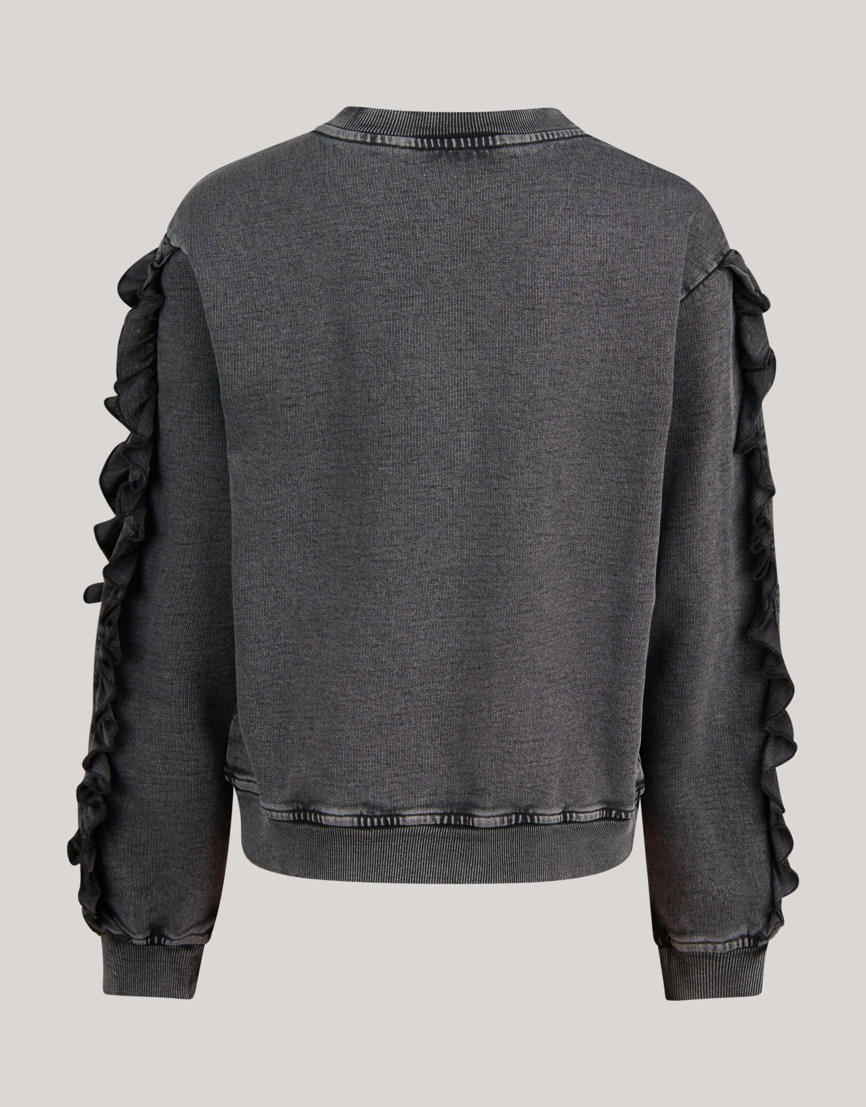 Pullover mit Rüschenstickerei Dunkelgrau SHOEBY GIRLS
