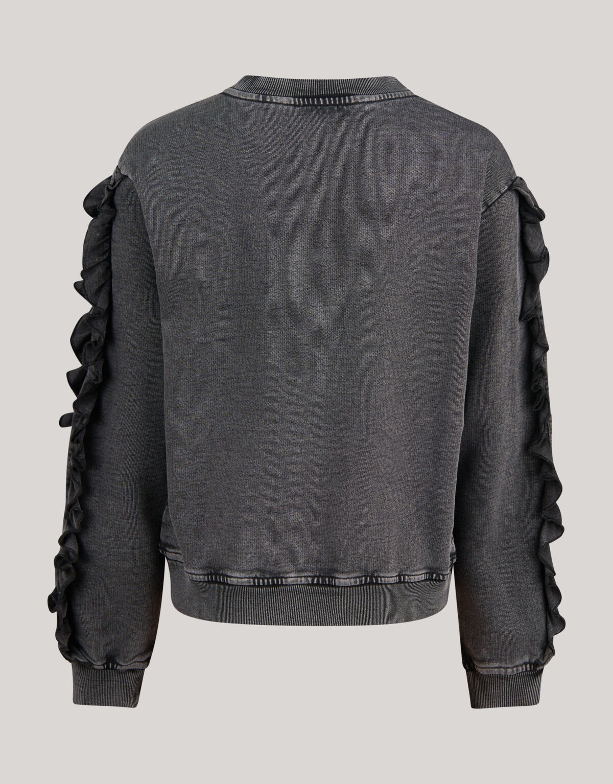 Pullover mit Rüschenstickerei Dunkelgrau SHOEBY GIRLS