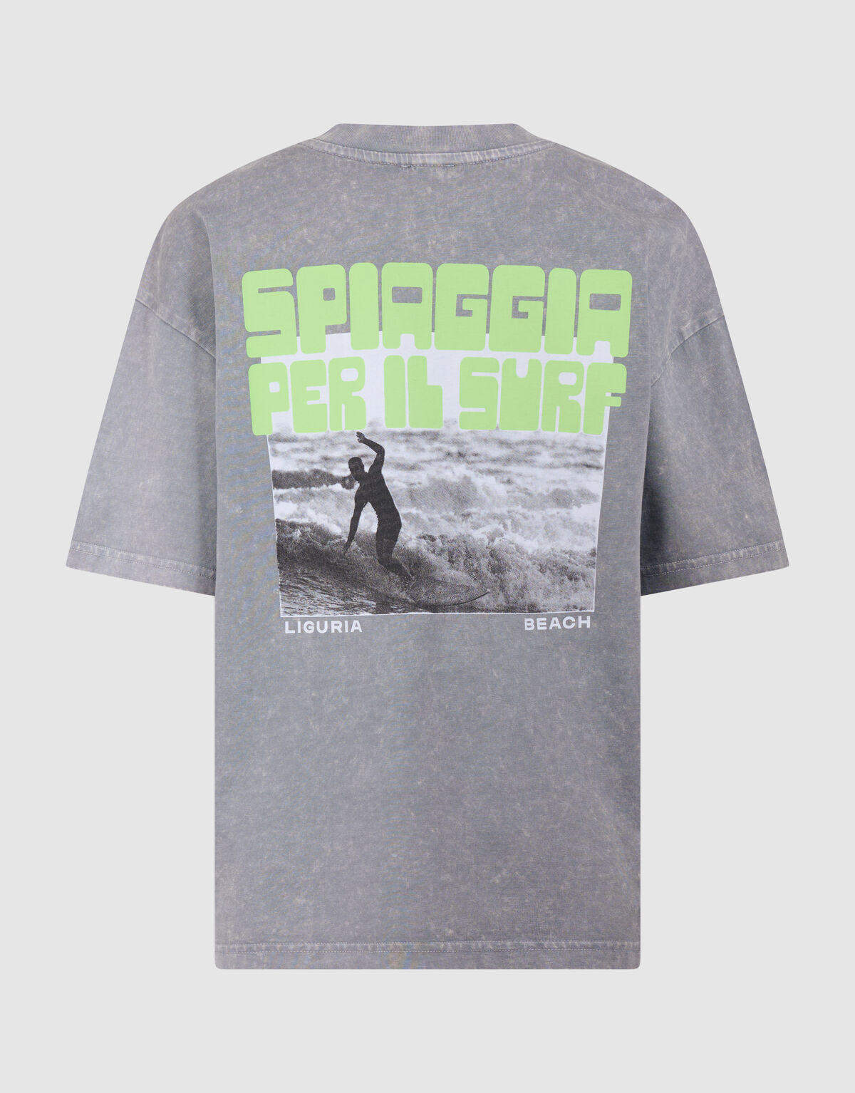 Surf Wave Artwork T-Shirt Grau SHOEBY BOYS