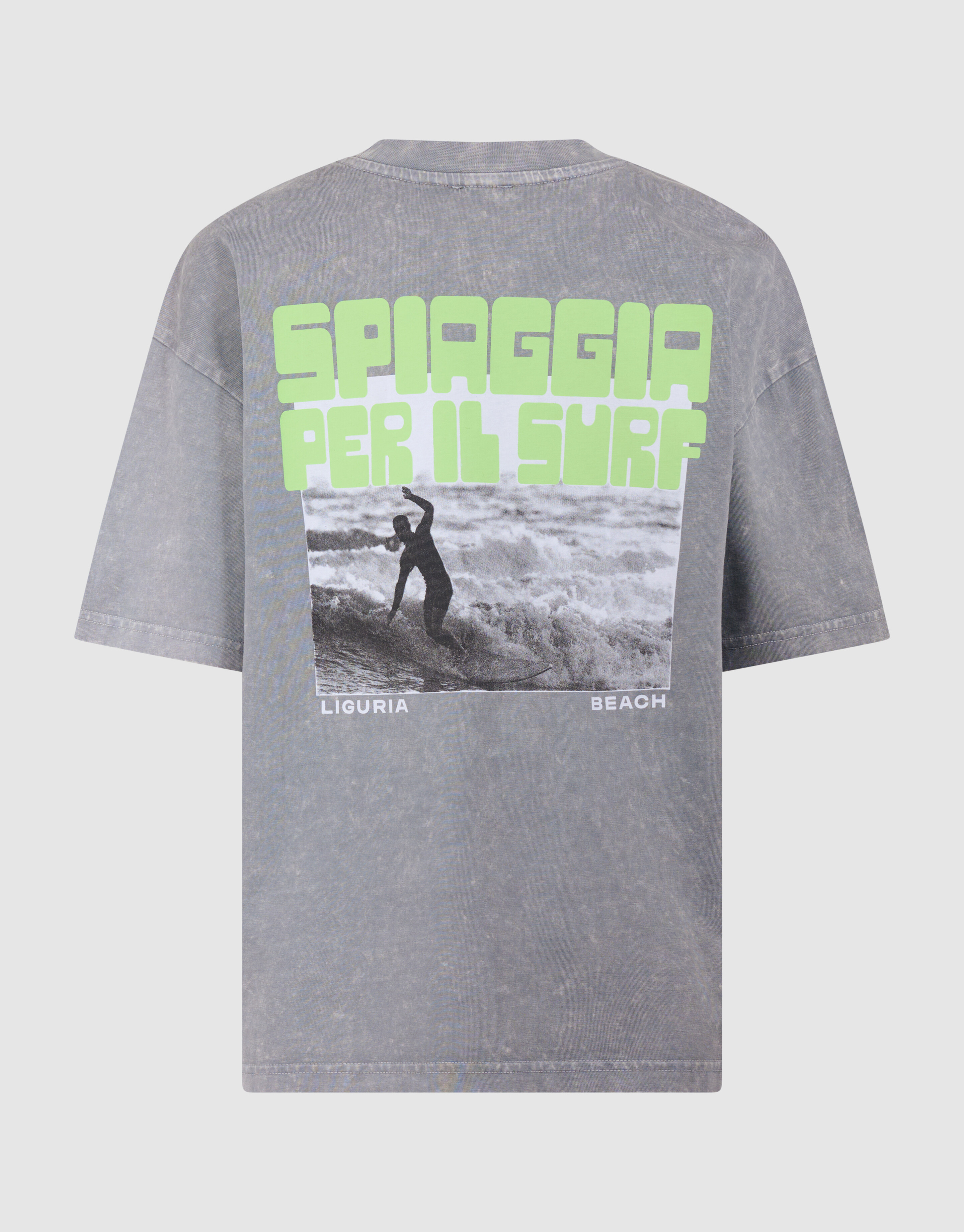 Surf Wave Artwork T-Shirt Grau SHOEBY BOYS