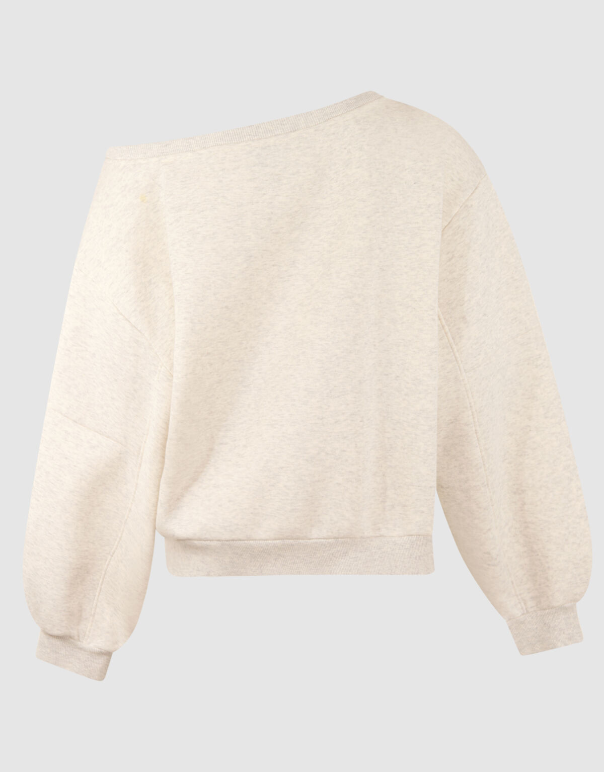 Oversized Off Shoulder Sweater Hellgrau SHOEBY WOMEN