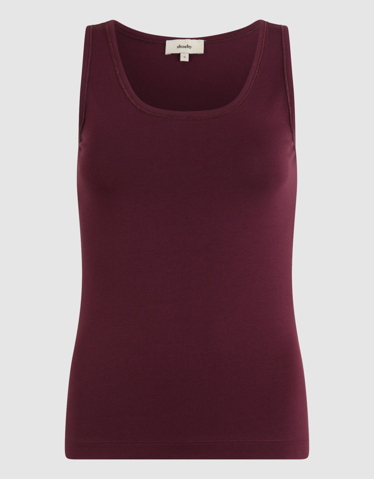 Basic Tanktop Dunkelrot SHOEBY WOMEN