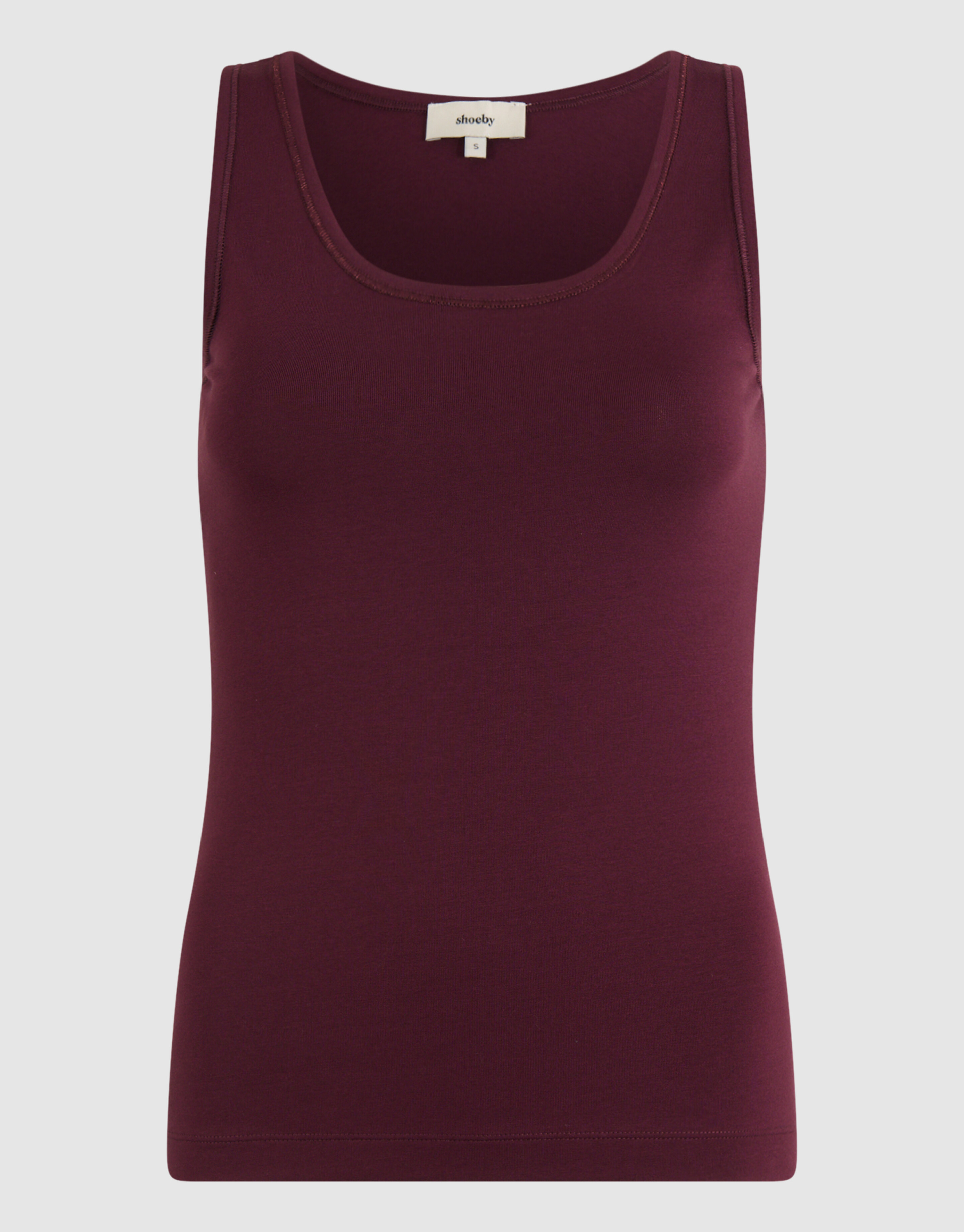 Basic Tanktop Dunkelrot SHOEBY WOMEN