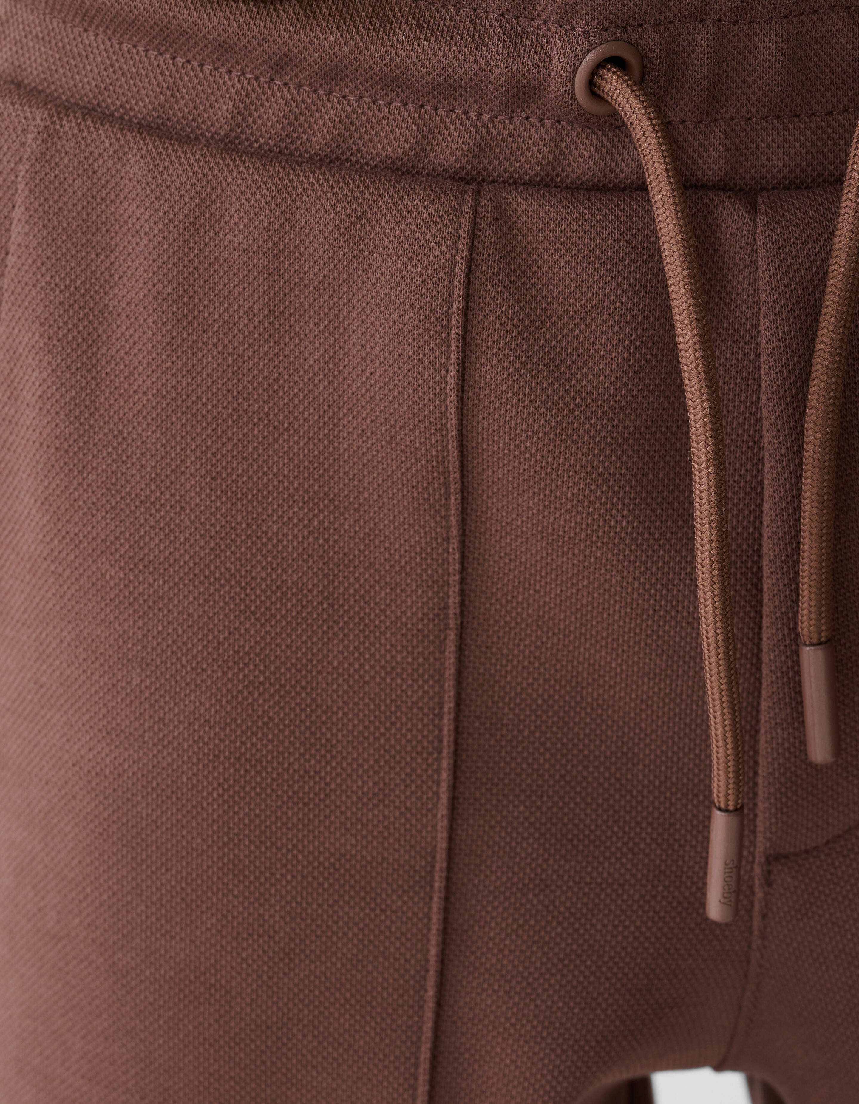 Piqu&eacute;-Short Dunkelbraun SHOEBY BOYS