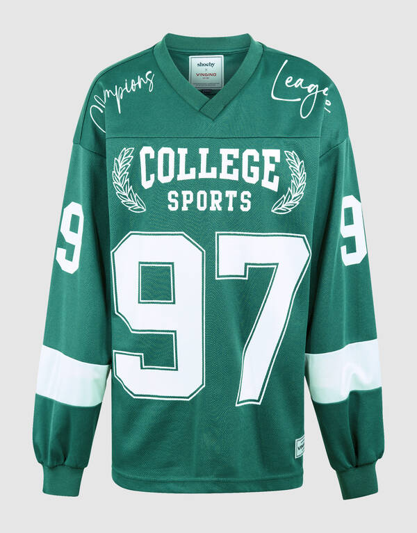 Baseball-Shirt Dunkelgrün Shoeby X Vingino SHOEBY BOYS