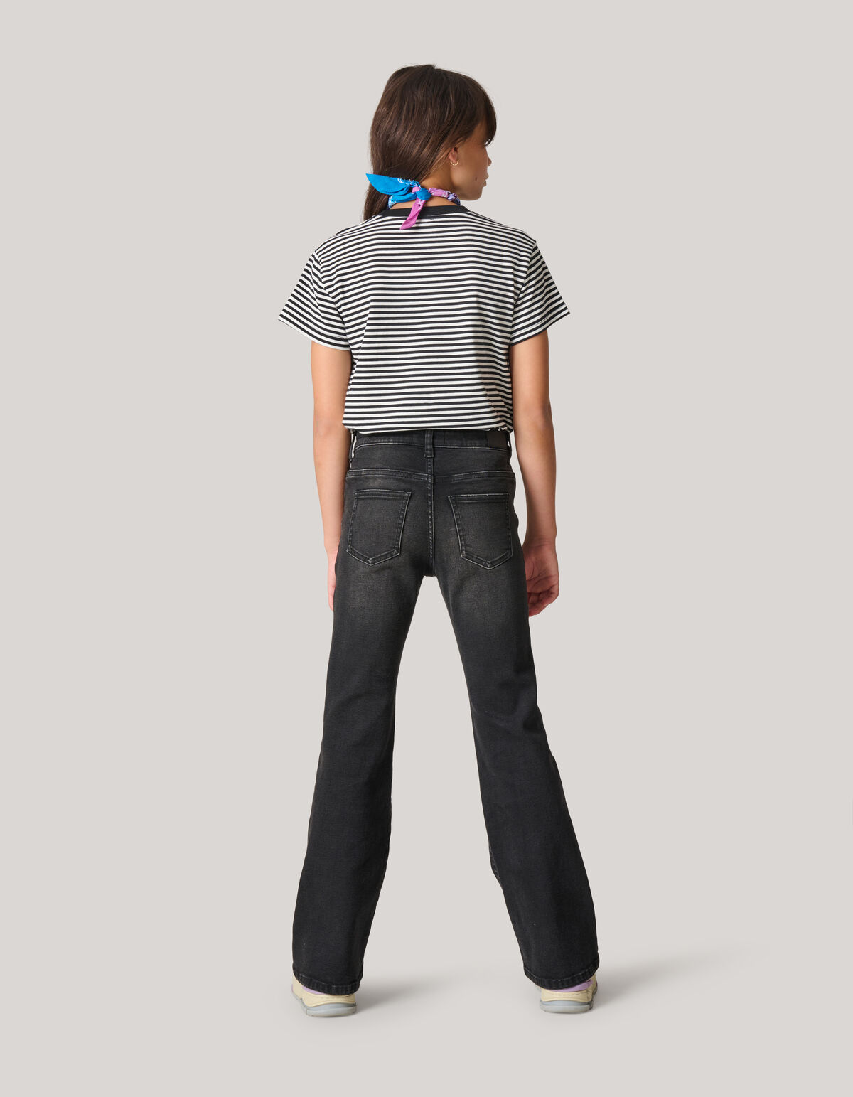 &Uuml;bergro&szlig;es T-Shirt von Gestreept Strass SHOEBY GIRLS