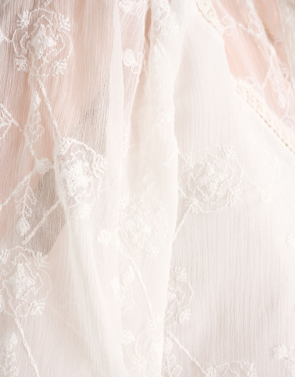 Bestickte Bluse Off White SHOEBY WOMEN