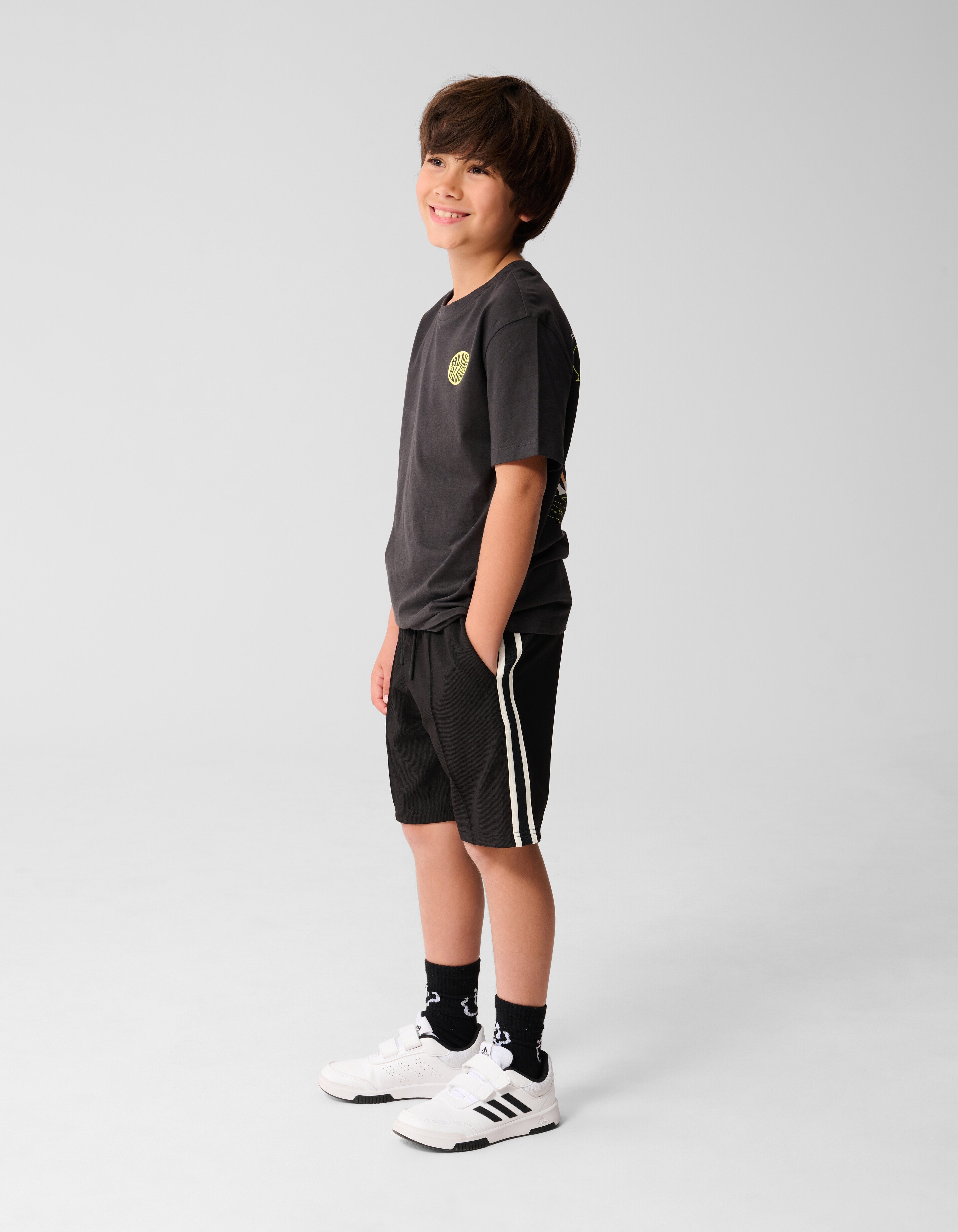 Aloha Artwork T-shirt Dunkelgrau SHOEBY BOYS