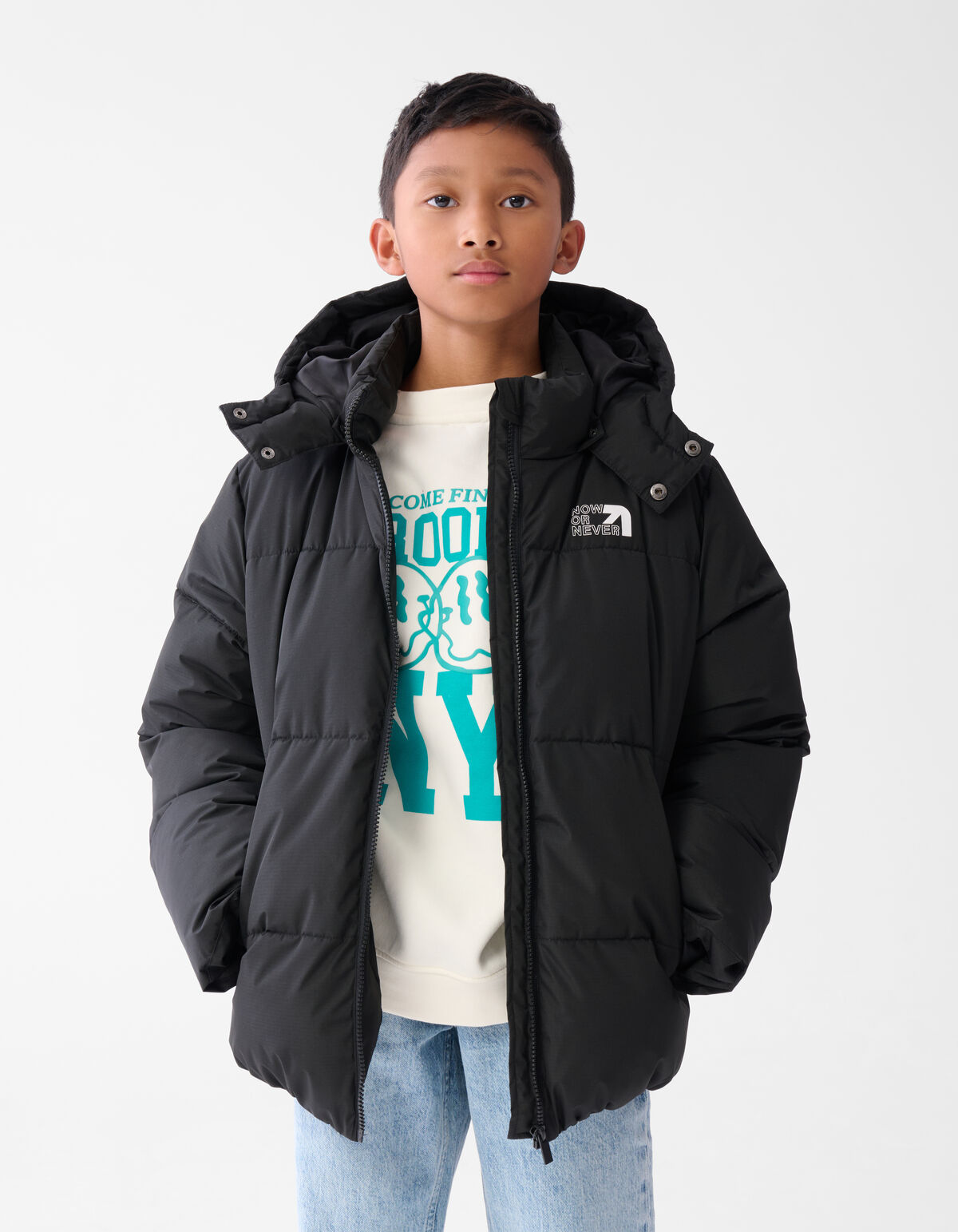Pufferjacke Schwarz SHOEBY BOYS