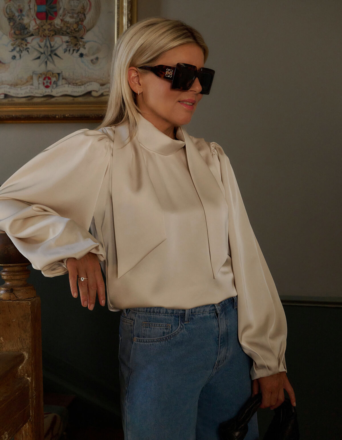 Satinbluse Off White von Lonneke SHOEBY WOMEN