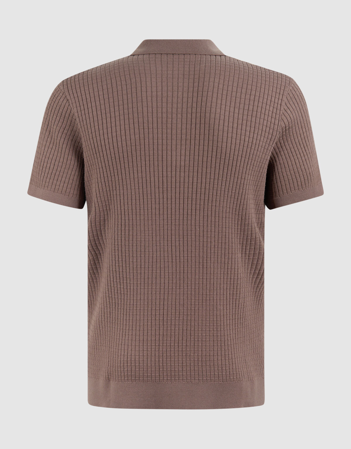 Half Zip Polo Hellbraun SHOEBY MEN