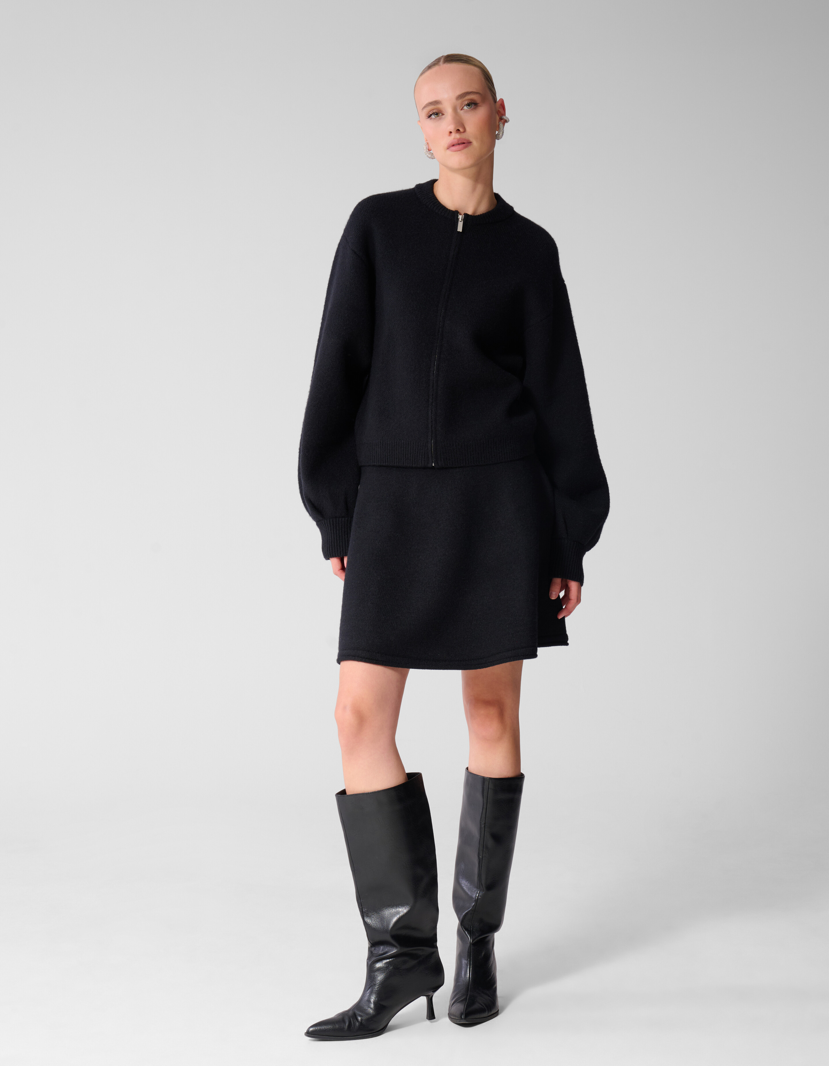 Gestrickte Rock Anthrazit SHOEBY WOMEN