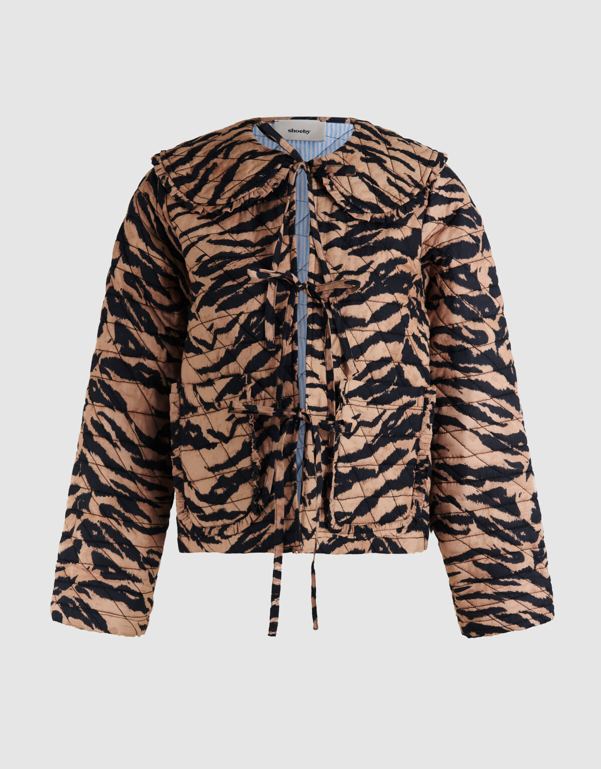 Tiger Kragen Jacke Braun SHOEBY WOMEN