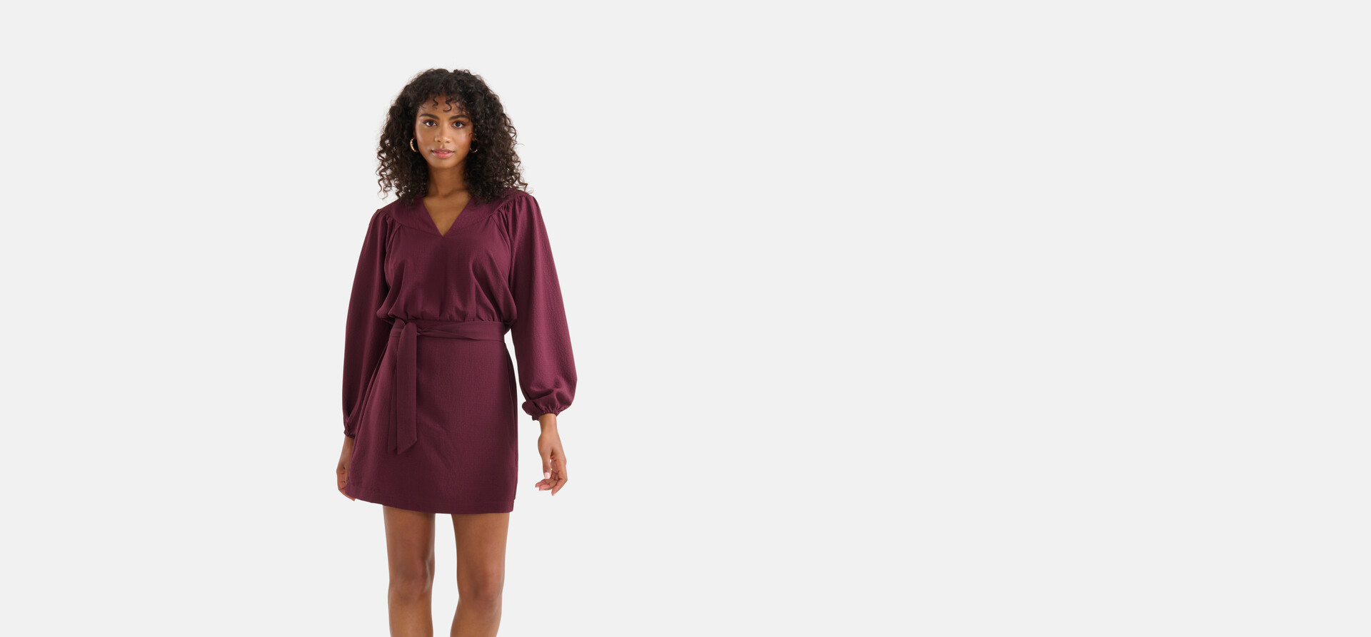 Struktur Kleid Bordeaux SHOEBY WOMEN