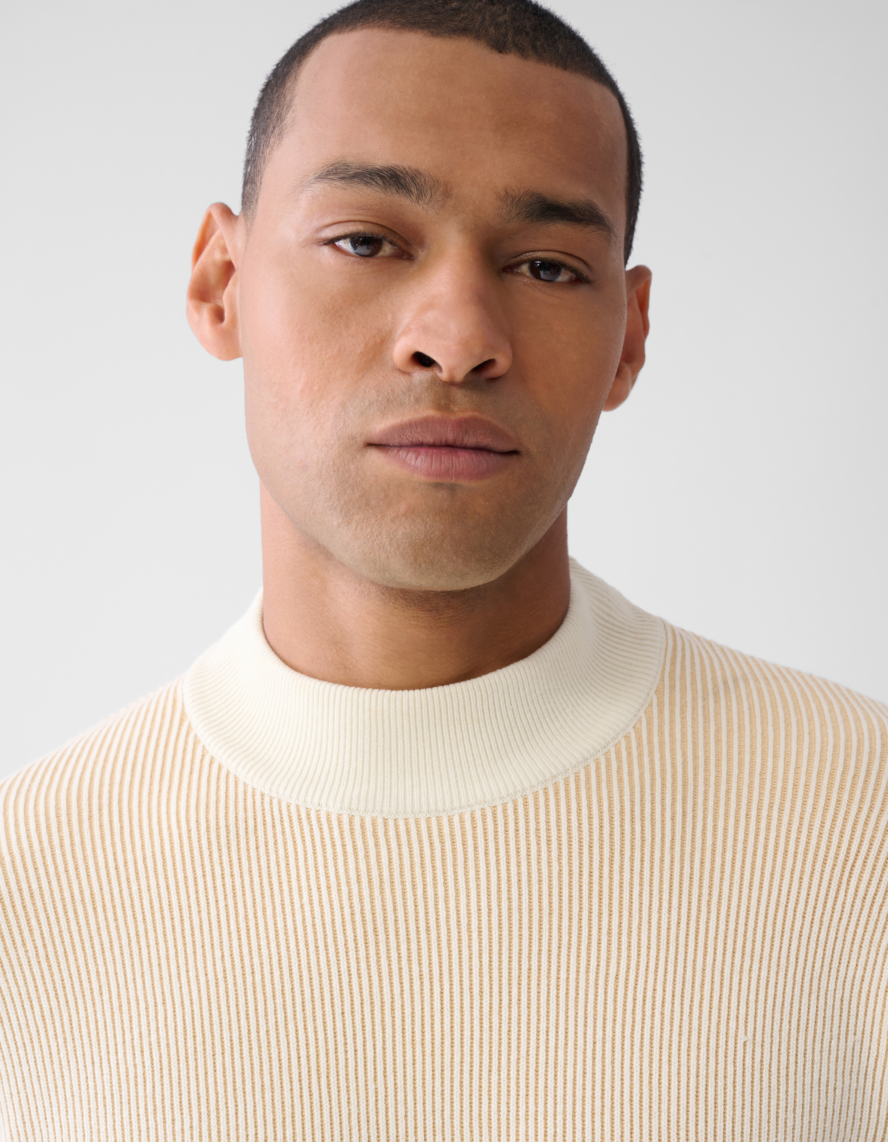 Rippenpullover Off White SHOEBY MEN