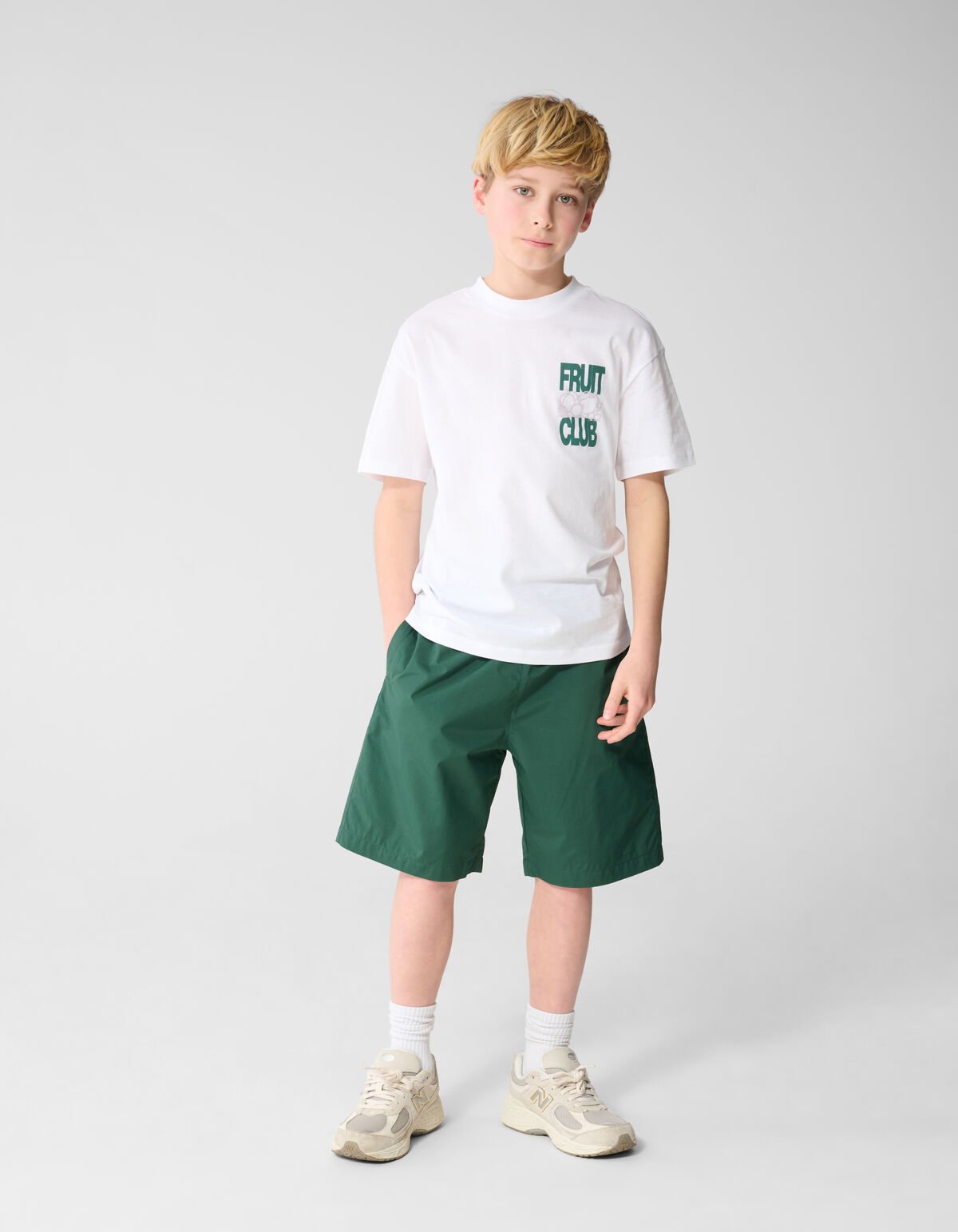 Sportliche Piping-Shorts Gr&uuml;n SHOEBY BOYS