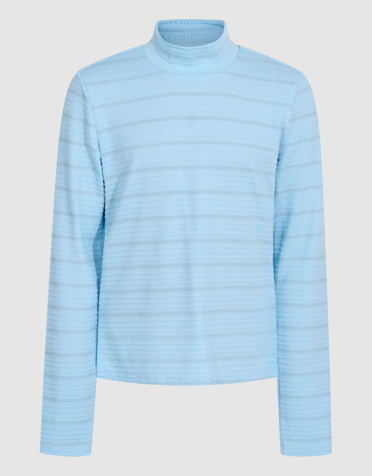 Lurex Langarmshirt Hellblau SHOEBY GIRLS
