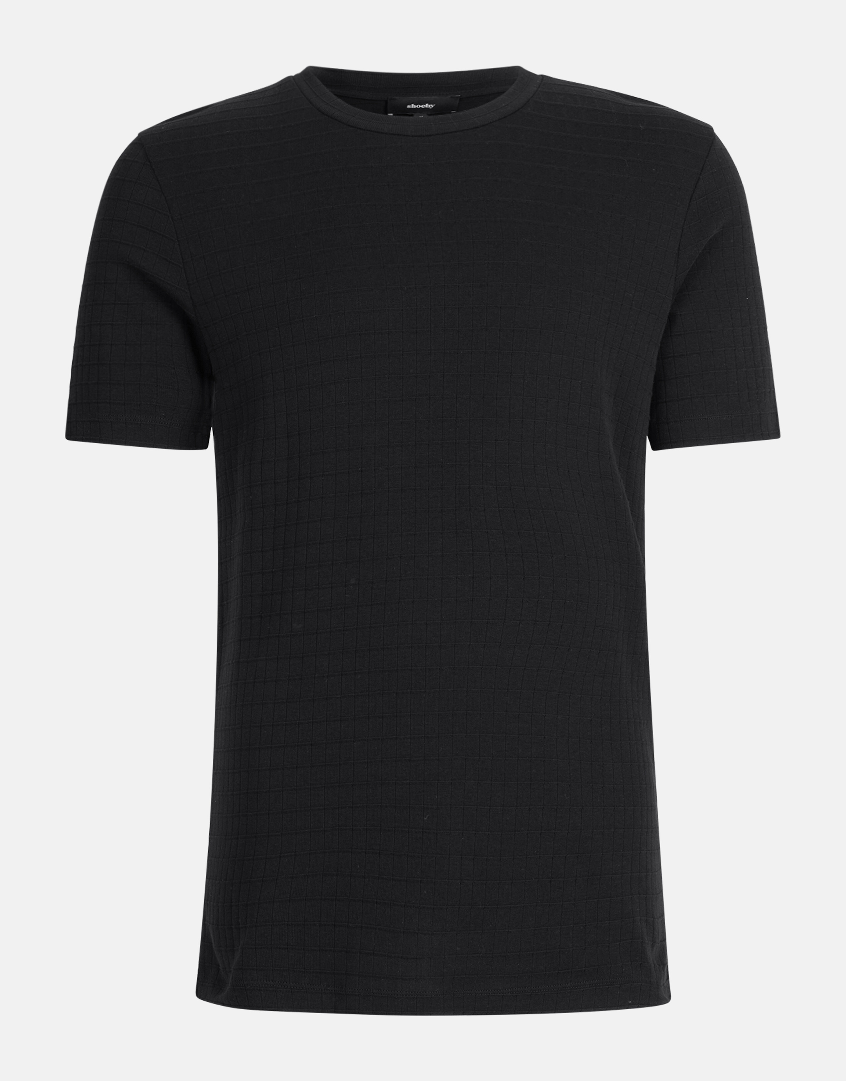 Struktur T-Shirt Schwarz SHOEBY MEN