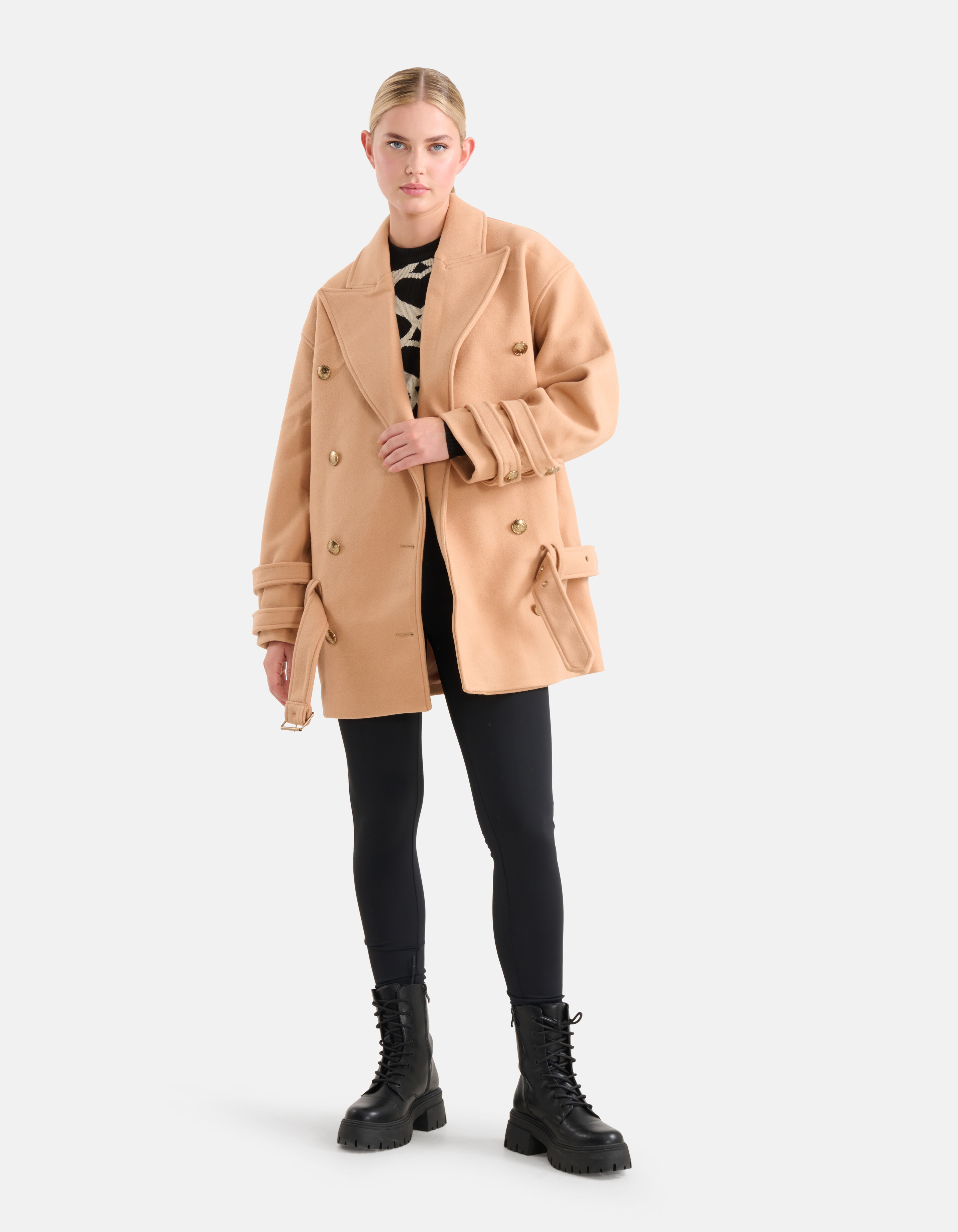 Kurze Manteljacke Braun SHOEBY WOMEN