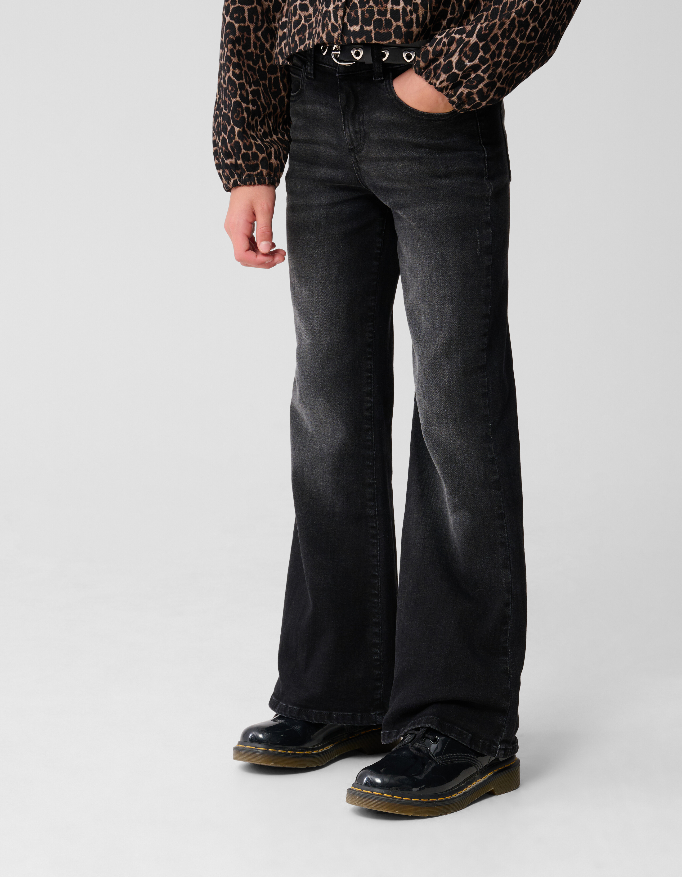 Ultra Flared Fit Jeans Schwarz SHOEBY GIRLS