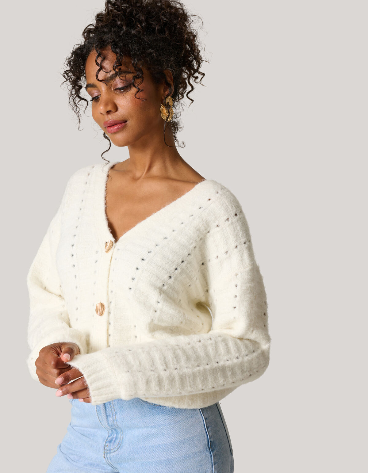 Weiche Strickjacke Off-white SHOEBY WOMEN