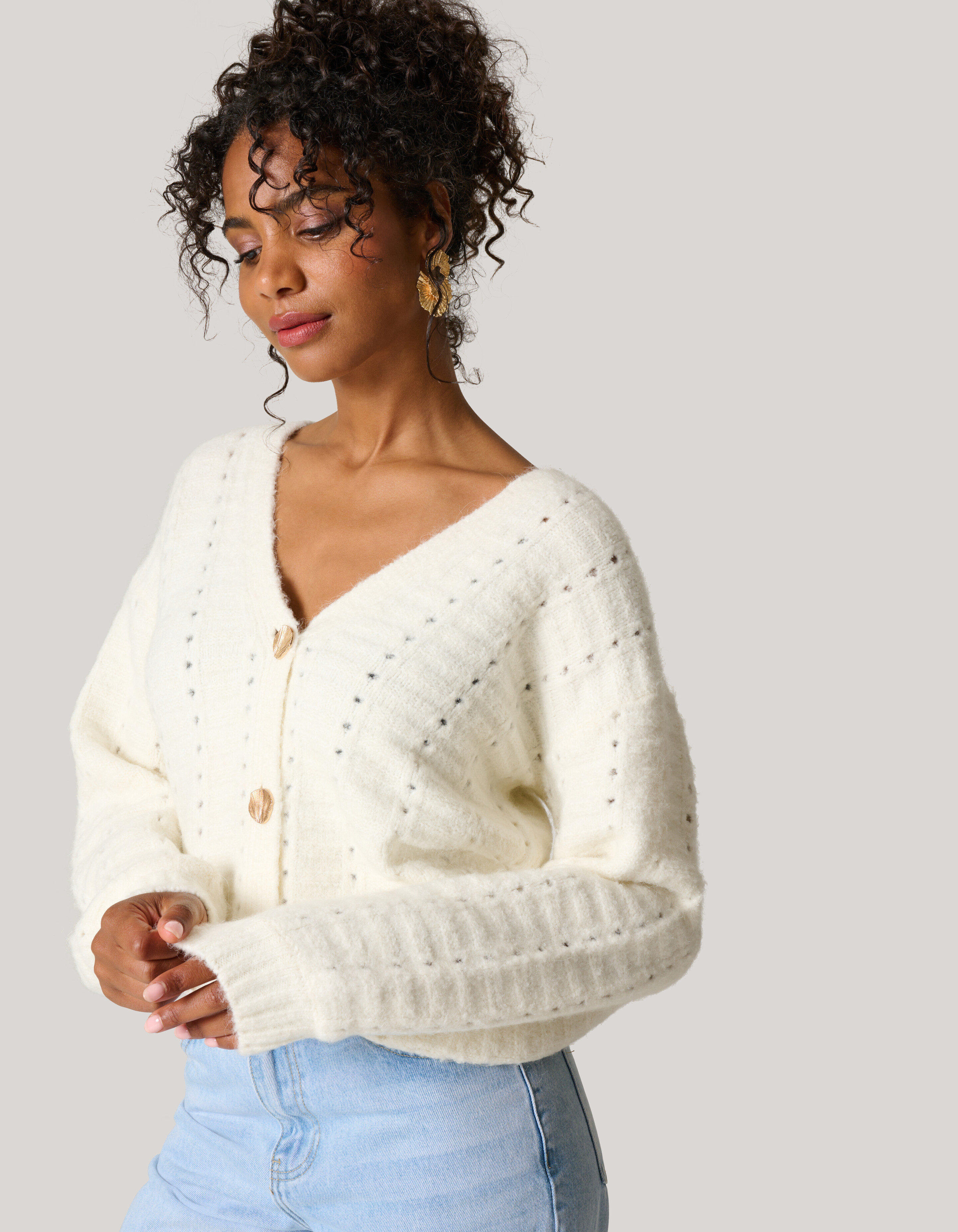 Weiche Strickjacke Off-white SHOEBY WOMEN