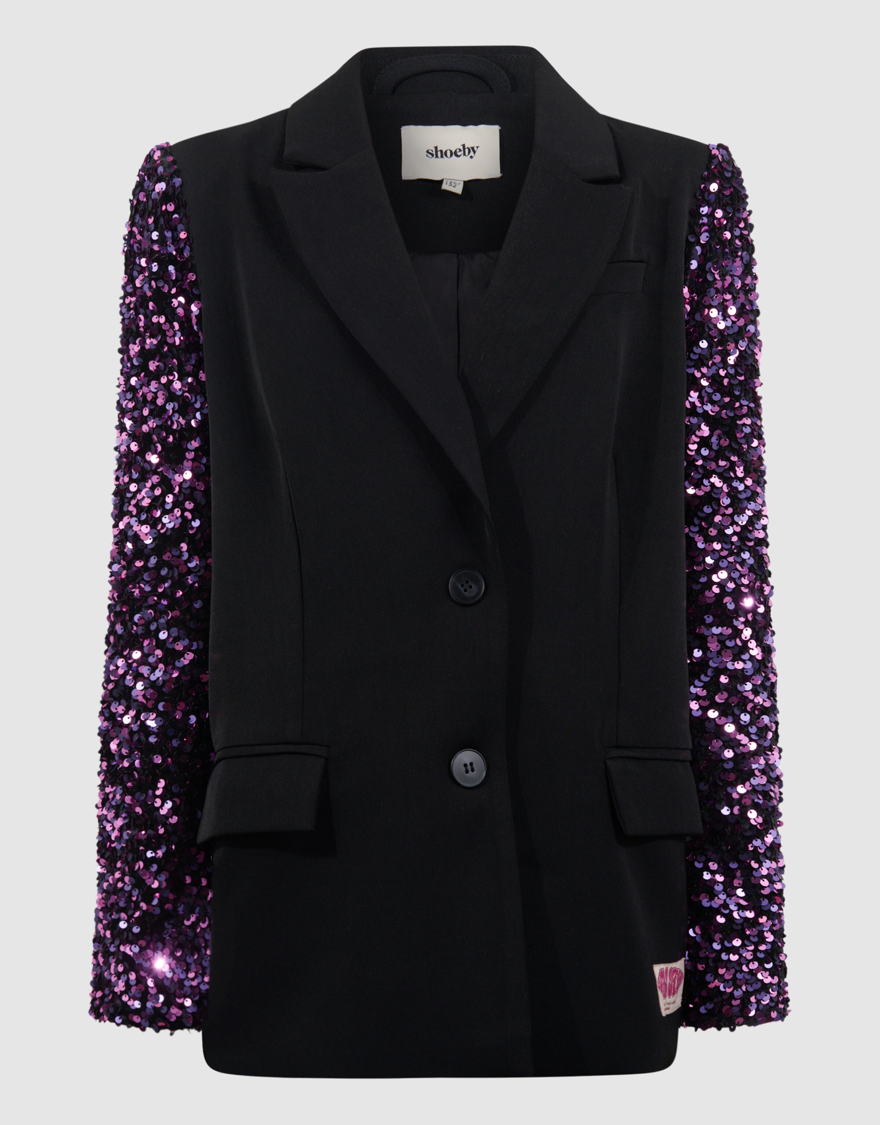 Blazer im Pailletten-Mix Schwarz/Pink SHOEBY GIRLS