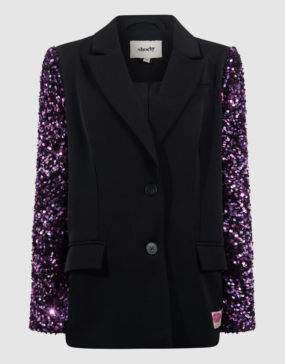 Blazer im Pailletten-Mix Schwarz/Pink SHOEBY GIRLS