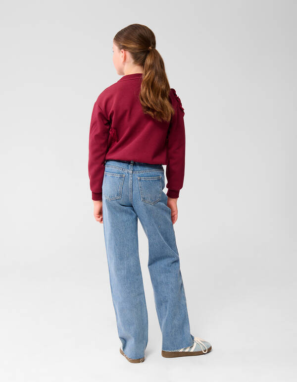 Strass Straight Fit Jeans Dunkelblau SHOEBY GIRLS